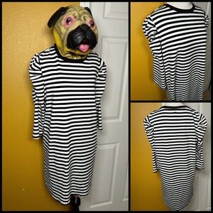 Adorbs, ONLY, stripy puffy sleeve dress!!